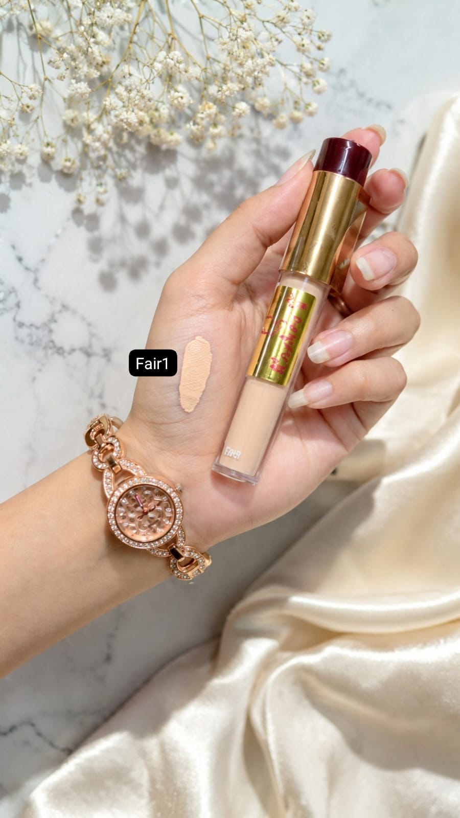 Kashee's 2-in-1 Foundation & Concealer – Fair1, Ivory6 & Beige3 | Full Coverage 10ml
