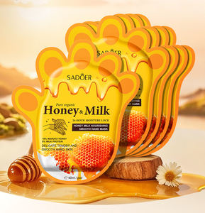 Sadoer Pure Organic Honey & Milk Nourishing Exfoliating Foot Mask & Hand Mask