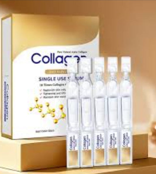 Sadoer Pure Natural Nano-Collagen Single Use Serum Ampoules – Anti-Aging & Skin Firming 1.5ml * 10pcs