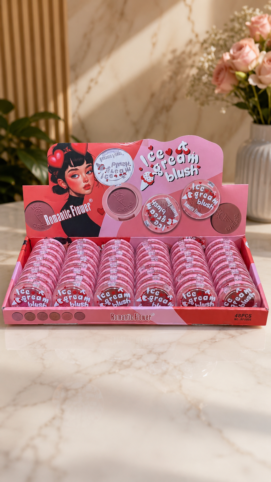 Romantic Flower Ice Cream Blush – Pigmented Powder Blush | 6 Shades