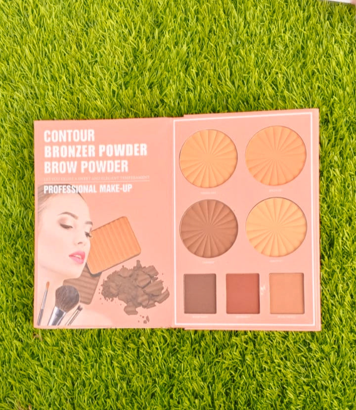 STEBS 4in1 Makeup Book palette (Blusher,Highlighter,Contour)