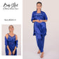 Body Girl BG0013 – 3-Piece Satin Nightwear Set for Women