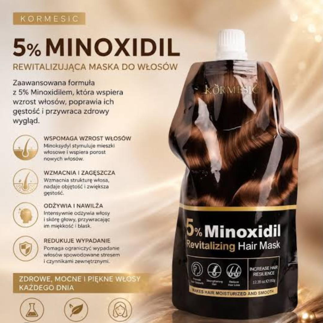 Kormesic 5% Minoxidil Revitalizing Hair Mask – Promotes Regrowth & Reduces Hair Loss