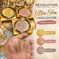 Set Of 3-Makeup Revolution Ultra Glow Highlighter – Ring Light, Luminous & Ambient