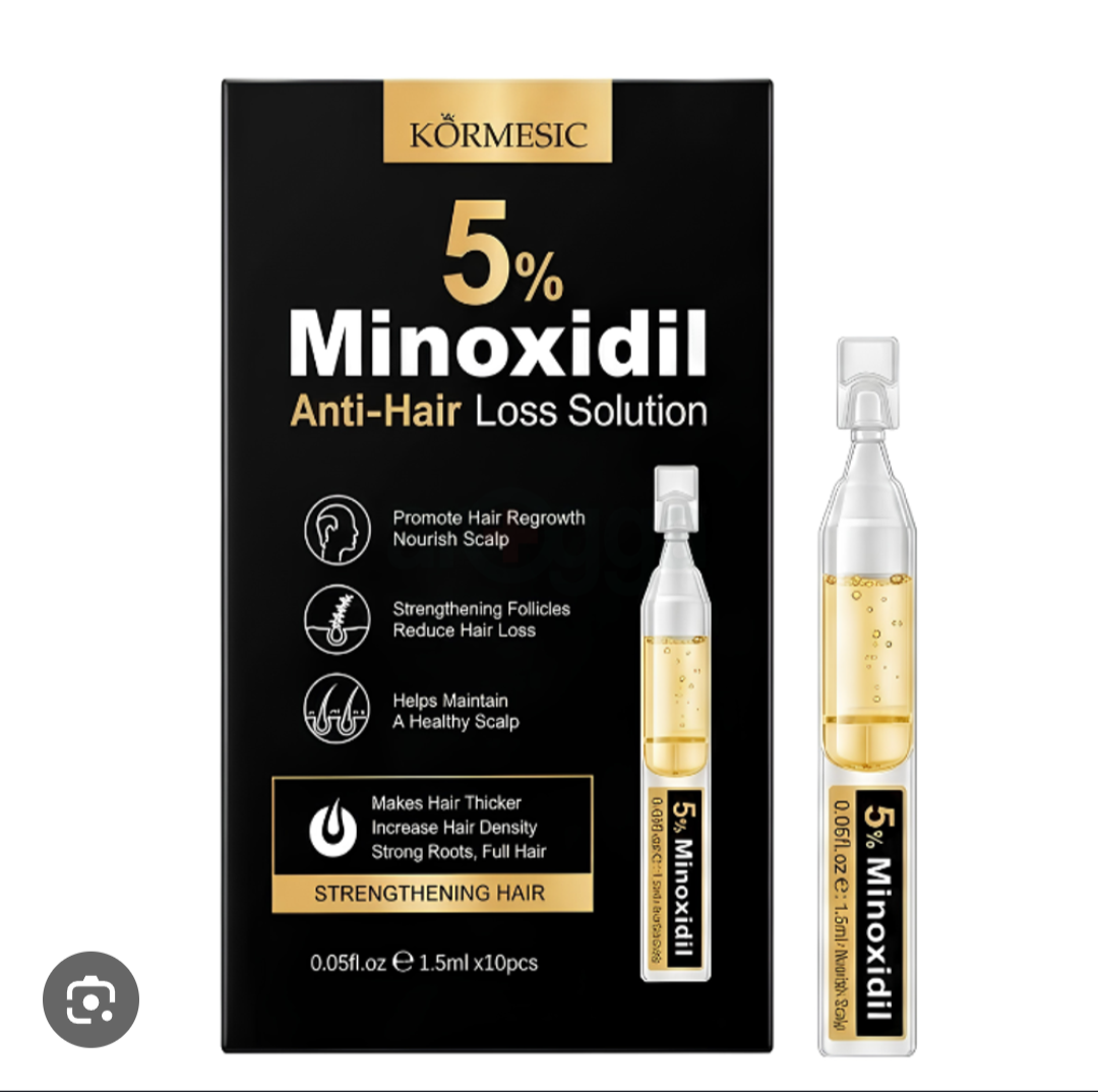 Kormesic 5% Minoxidil Anti-Hair Loss Solution – 1.5ml x 10 Ampoules