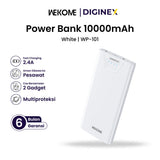 WEKOME Power Bank 10000mAh – Fast Charging 2.4A | Dual Output | WP-101 (White)