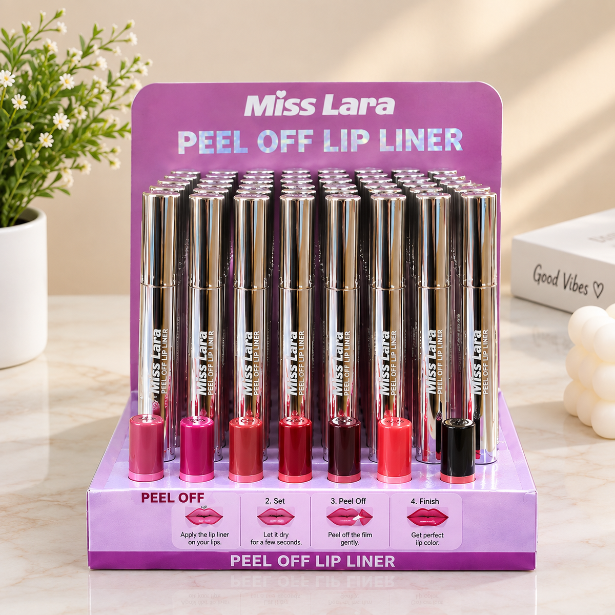 Miss Lara Peel-Off Lip Liner – Long-Lasting Lip Tattoo (6 Shades)