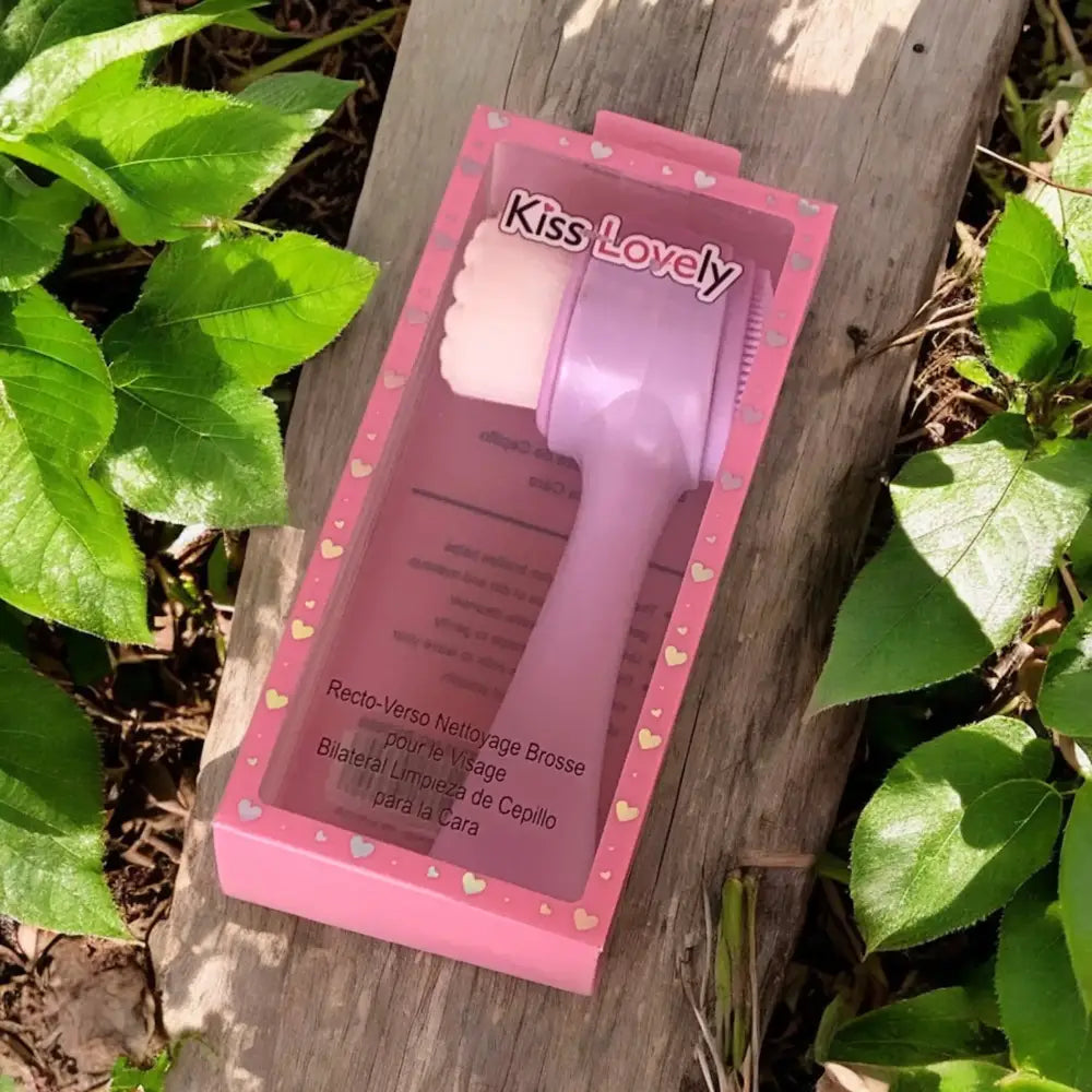 Kiss Lovely Bilateral Face Cleansing Facial Brush 2in1
