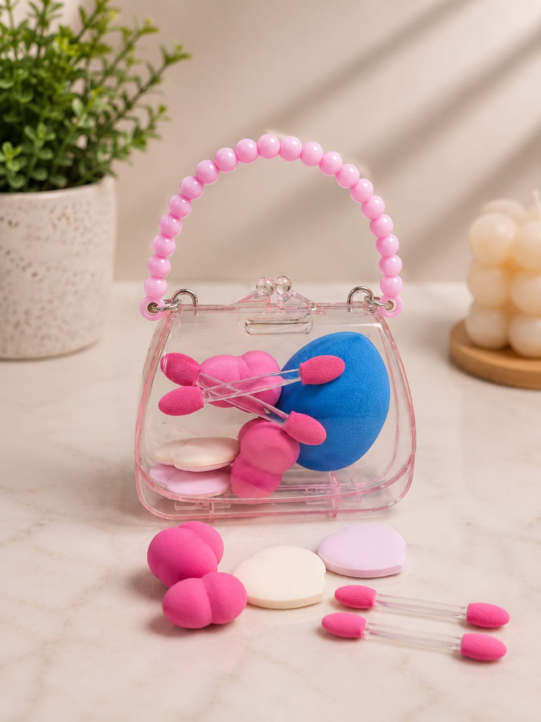 Mini Beauty Sponge Set with Handbag Case