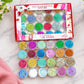Miss Rose 24 Pcs Eye Conic Highlighter & Glitter Set