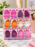 PAORA Beauty Makeup Sponge – 12-Piece Multicolor Makeup Blender Set