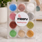 Meeru Eyeshadow Pigment Set – 12 Shades | Metallic & Shimmer Loose Powder