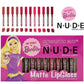 Romantic May Nude Matte Lip Gloss Set – 12 Nourishing Shades