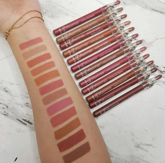 Flormor Lip Liner Matte Pencil Set of 12Pcs