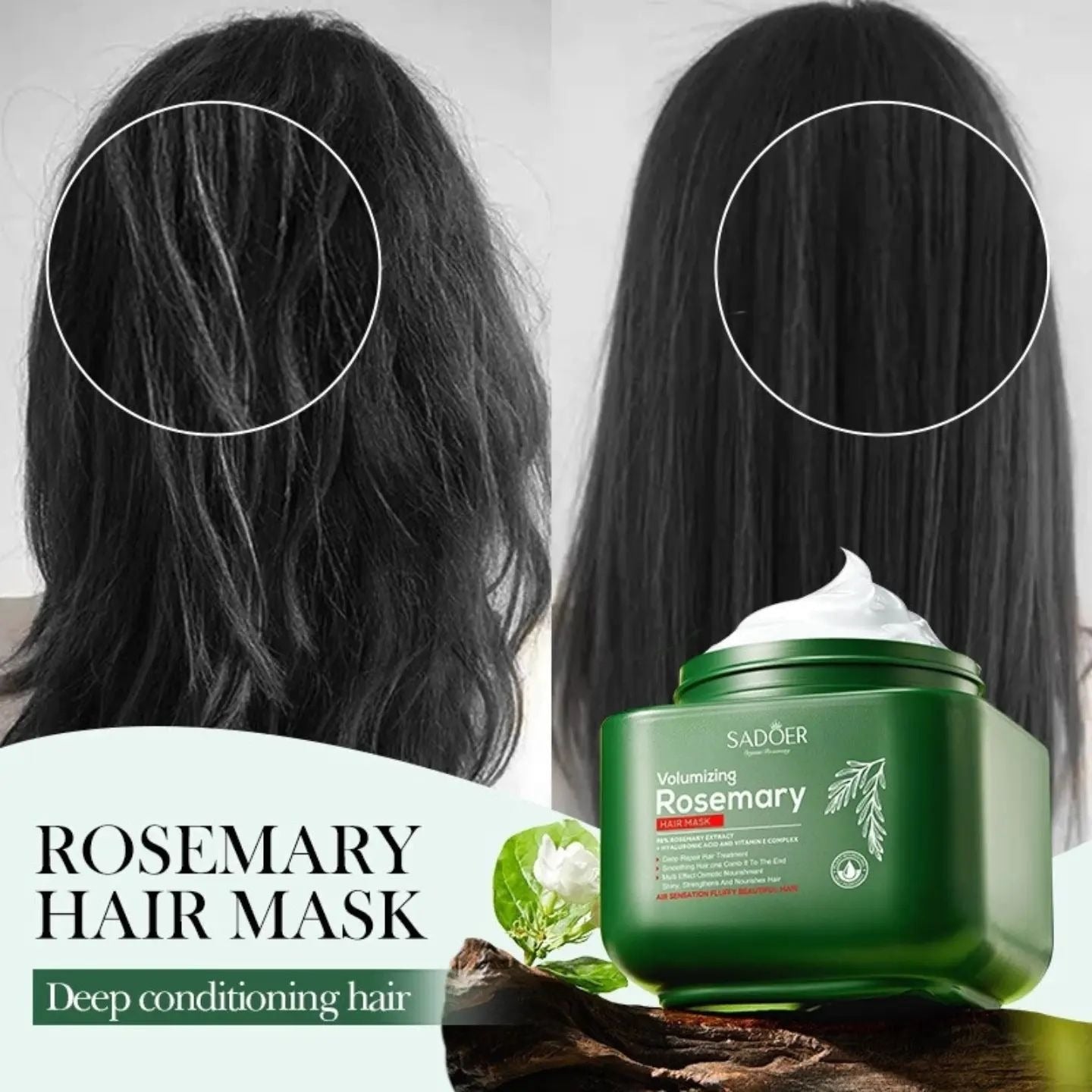 Sadoer Volumizing Rosemary Hair Mask – 98% Rosemary Extract 500ml