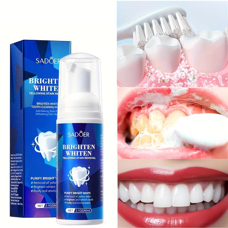 Sadoer Brighten & Whiten Teeth Foam – Yellowing Stain Removal Tooth Cleaning Mousse