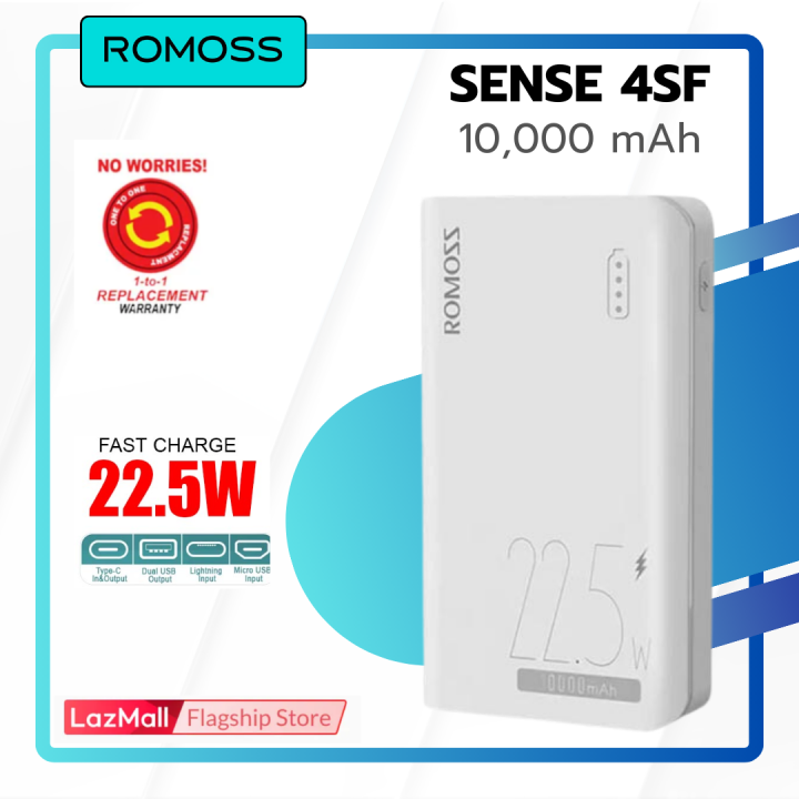 ROMOSS Sense 4SF 10000mAh 22.5W Fast Charge Power Bank