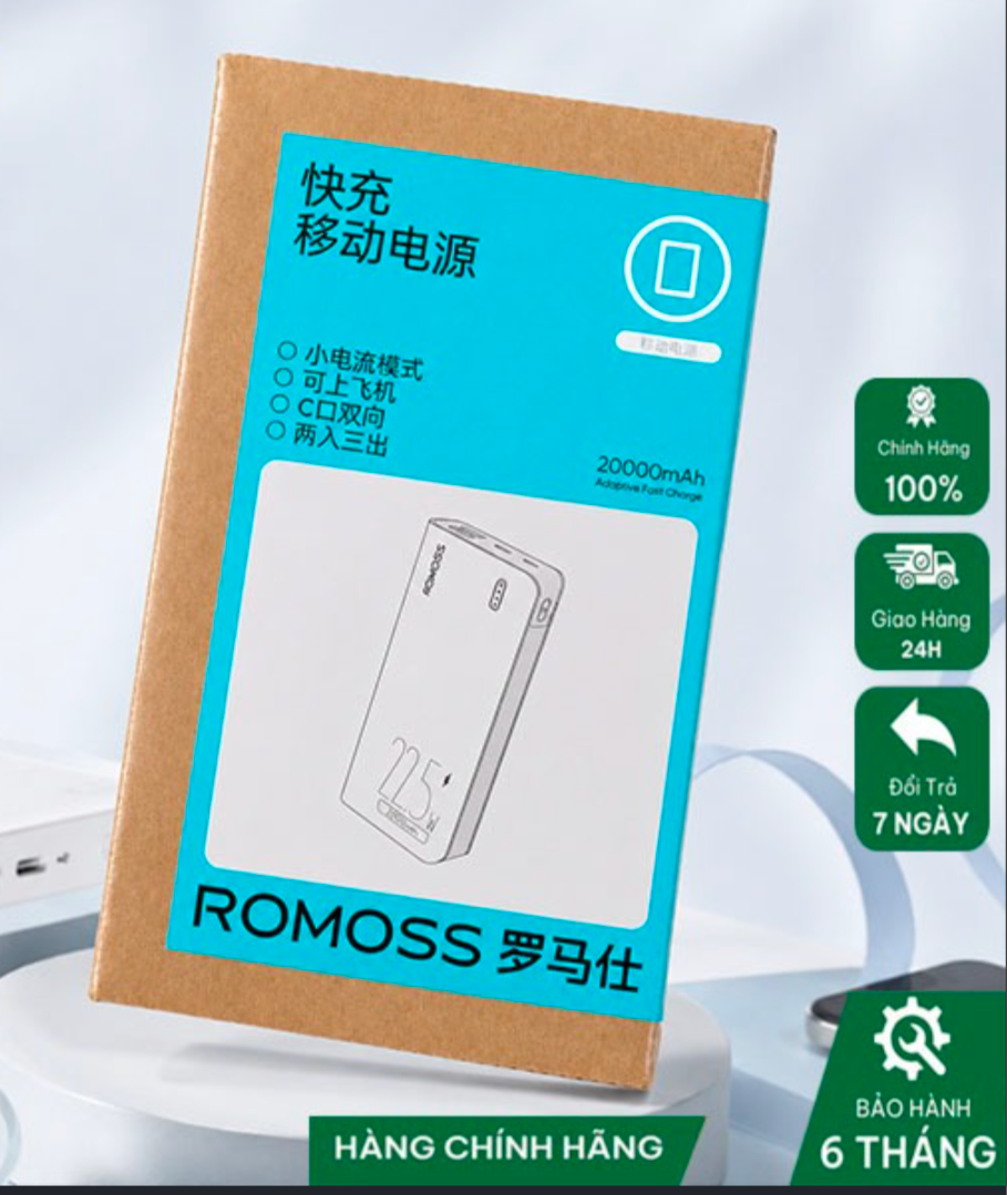 ROMOSS 20000mAh 22.5W Fast Charging Power Bank
