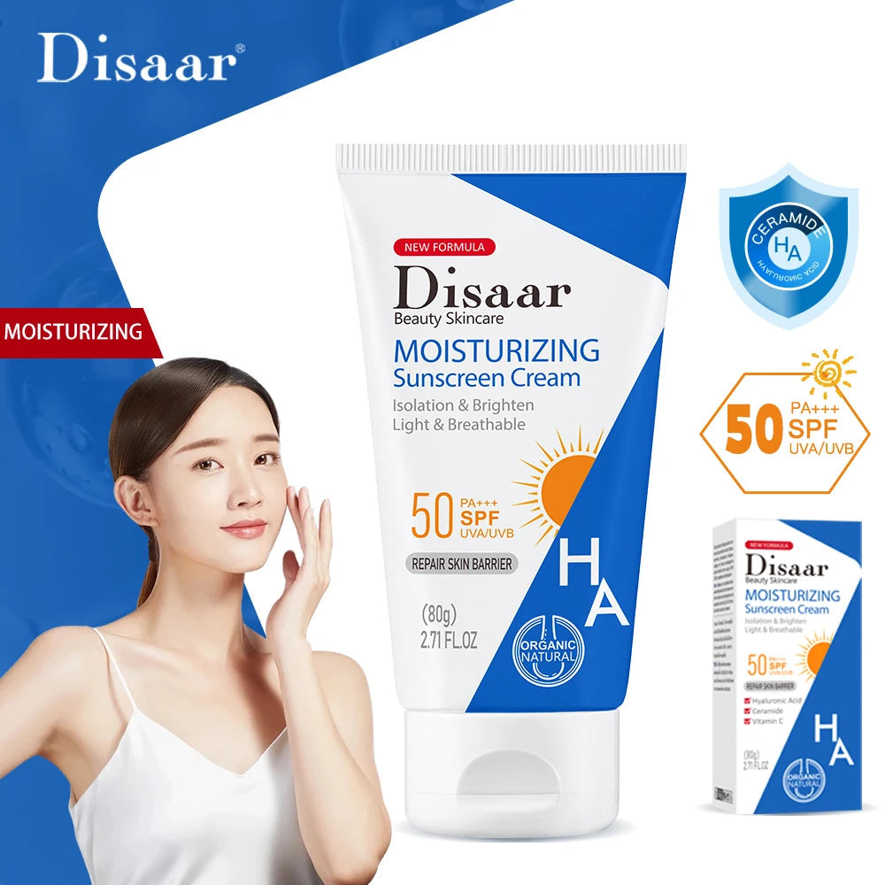 Disaar Moisturizing Sunscreen Cream SPF 50 PA+++ 80g