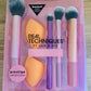Real Techniques Everyday Essentials Makeup Brush Set with Miracle Complexion Sponges