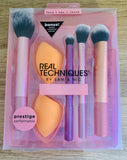 Real Techniques Everyday Essentials Makeup Brush Set with Miracle Complexion Sponges