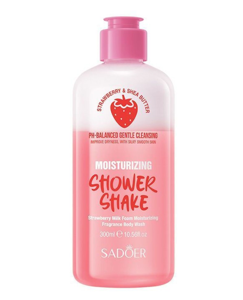 Sadoer Shower Shake – Fruit-Infused Milk Foam Body Wash (300ml)