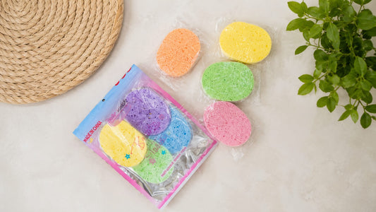 Colorful Facial Cleansing Sponges Sponge – Pack of 4