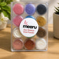 Meeru Eyeshadow Pigment Set – 12 Shades | Metallic & Shimmer Loose Powder