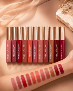MSYAHO 12-Piece Long Lasting Waterproof Pure Matte Lip Gloss Set