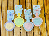 LUCK Unicorn Cushion Hair Brush – Pastel Collection