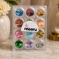 Meeru Eyeshadow Pigment Set – 12 Shades | Metallic & Shimmer Loose Powder