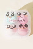 Sweet  Beauty Blender puff set of 4 with Plastic Case