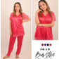 Body Girl Satin Night Suit – Code AB011 (2-Piece Set)Silk Fabric