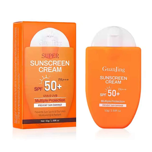 GuanJing Super Sunscreen Cream SPF 50+ PA+++ 50g | Multiple Protection