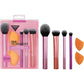 Real Techniques Everyday Essentials Makeup Brush Set with Miracle Complexion Sponges