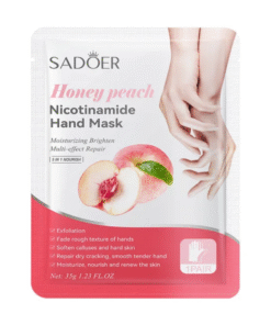 Sadoer Honey Peach Nicotinamide Hand Mask pair