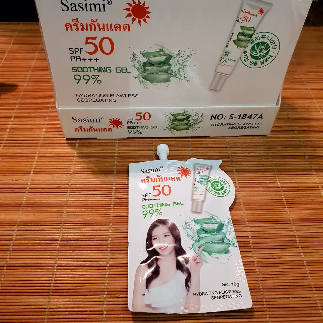Sasimi 50SPF++ Soothing Gel Sunscreen 10g
