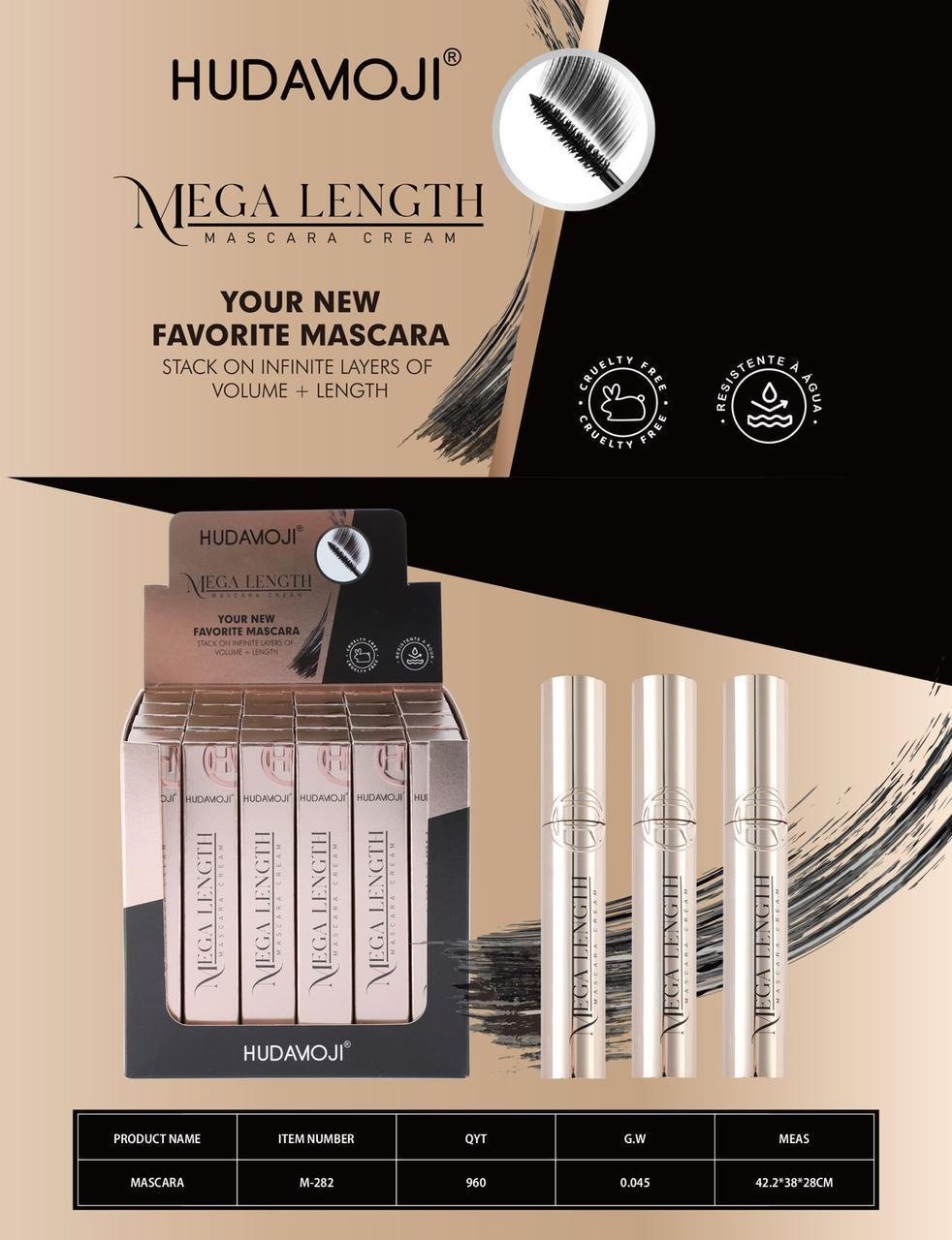 HUDAMOJI Megalength High Volume waterproof Mascara - Image 4