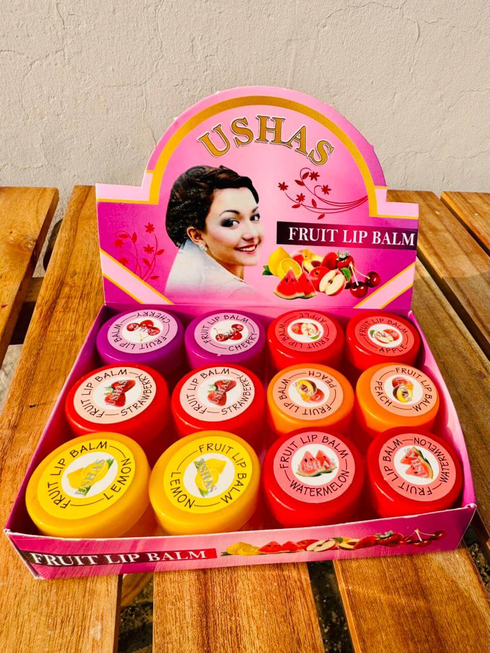 Ushas Fruity Lip Balm (set of 12)