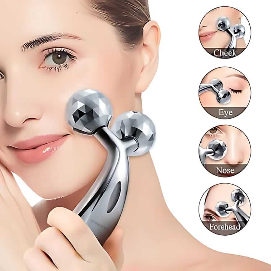 3D Roller Massager For Nose Chin and eyes Massage and Skin Tightening NM-091 - Image 2