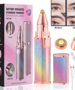 Glow Less Shaver Trimmer Face and Nose Trimmer 2in1 for women  FR-203B